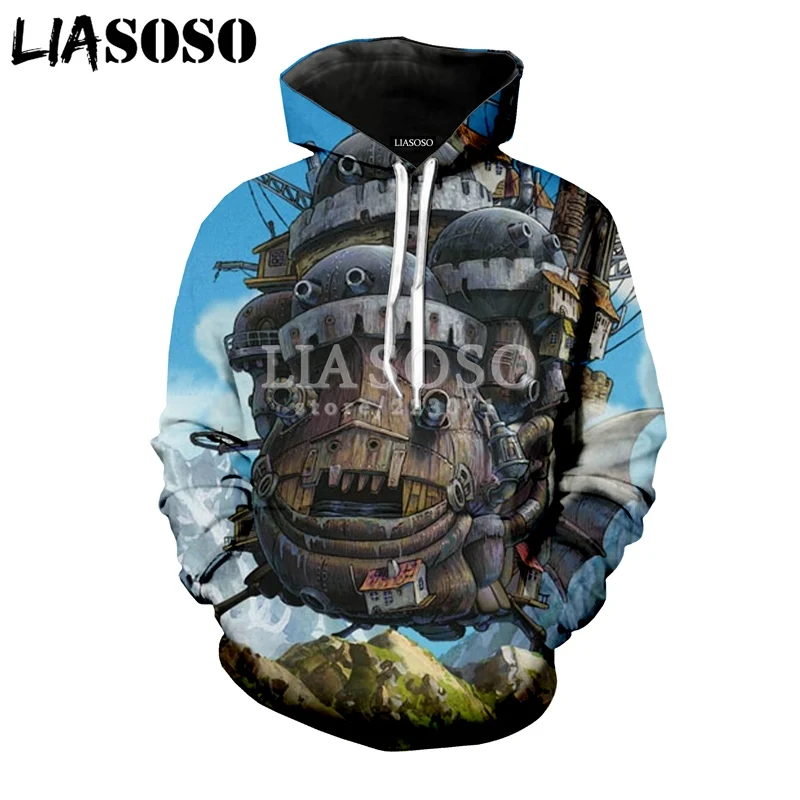 LIASOSO зимняя модная мужская и женская толстовка с 3D принтом милая изображением