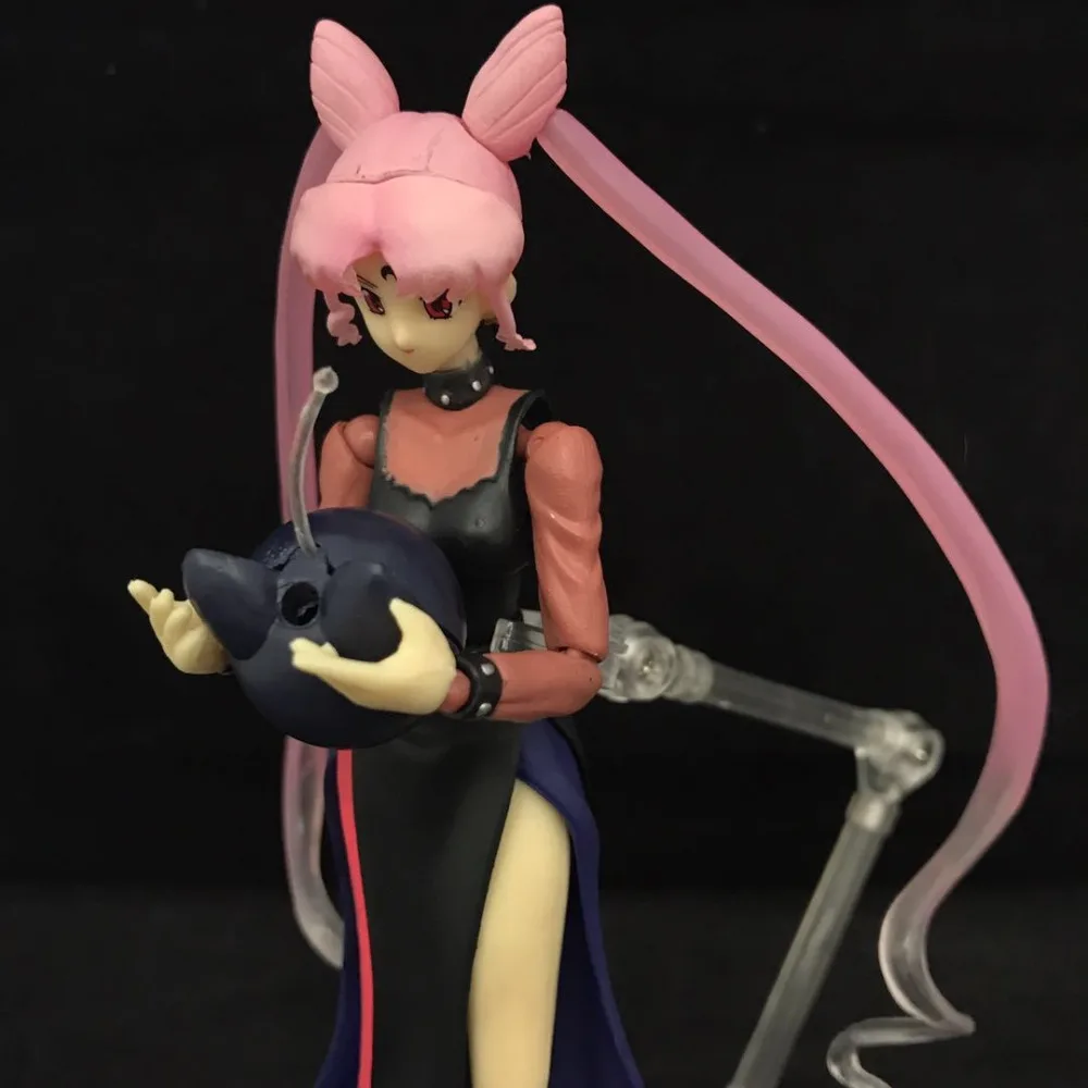 Новые подвижные черные Сейлор Мун фигурки Морячка Цукино Усаги Модель Аниме ПВХ