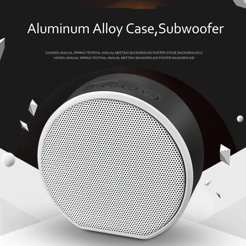 Синий красный черный золотой портативный Bluetooth динамик беспроводной плеер 600mA Li on