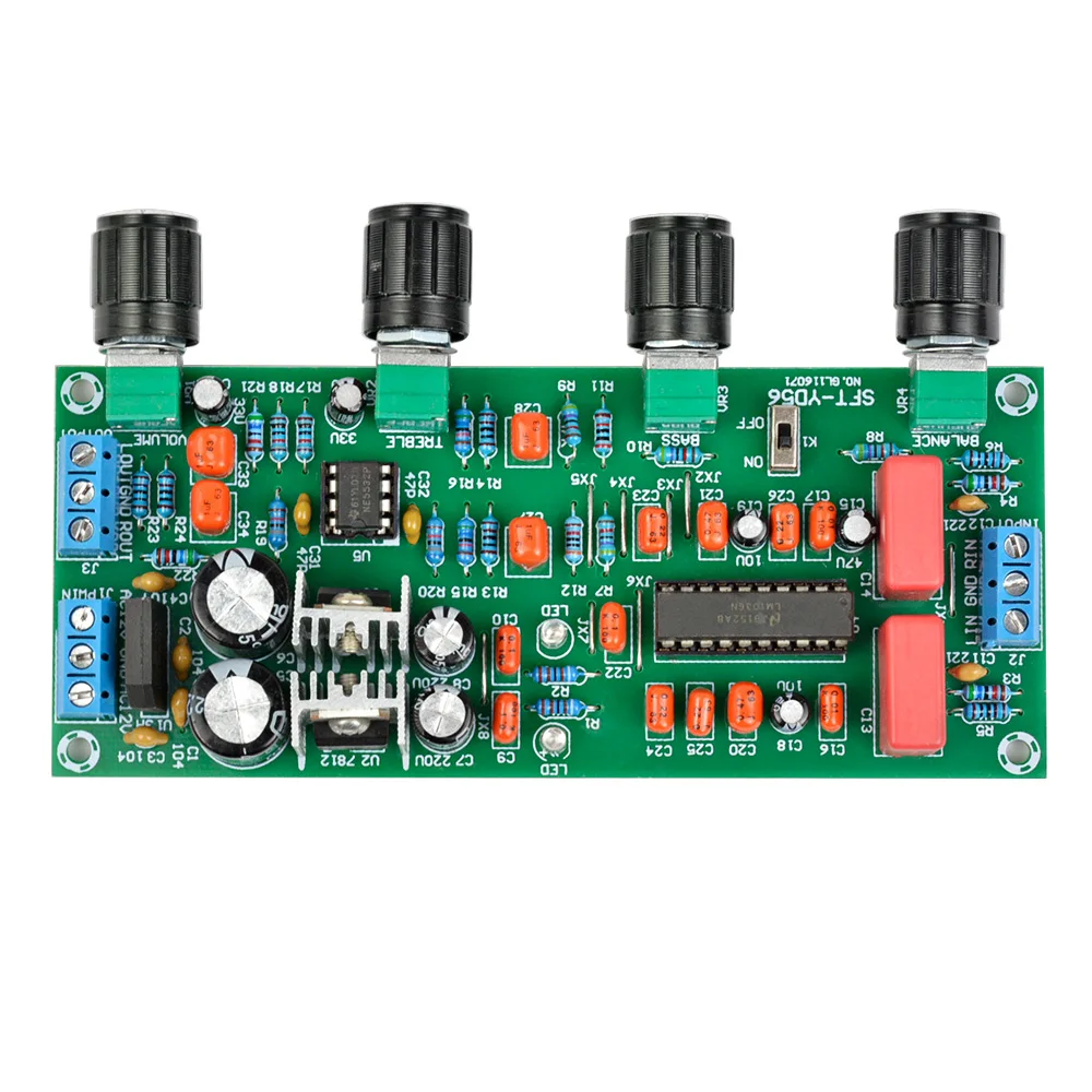 AIYIMA усилители аудио Amplificador Предварительный усилитель плата LM1036 N+ NE5532 предусилитель фронтальный Fever Tone Board