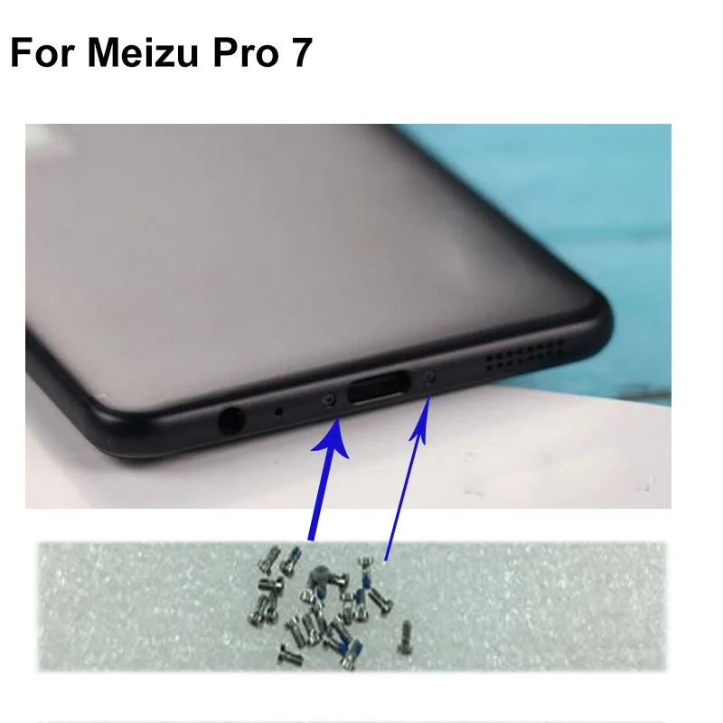 

4 шт для Mei zu Pro 7 pro7 Buttom Dock шурупы винт для корпуса ногтей tack ForMeizu Pro 7 pro7 телефонов Винт для ногтей