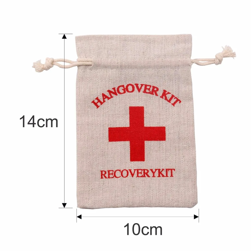 FENGRISE 10 шт. набор от похмелья сумки свадебные сувениры и подарки для гостей я