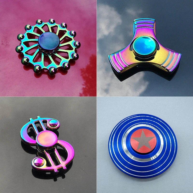 4 варианта низкая-Шум интересных мини-Радуга Красочные Непоседа ручной Spinner руки