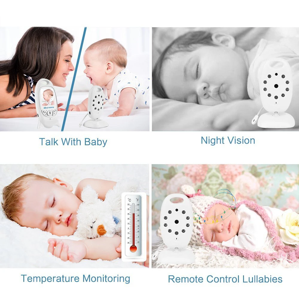 2 4G детский монитор для сна беспроводная умная камера ночного видения домашнего