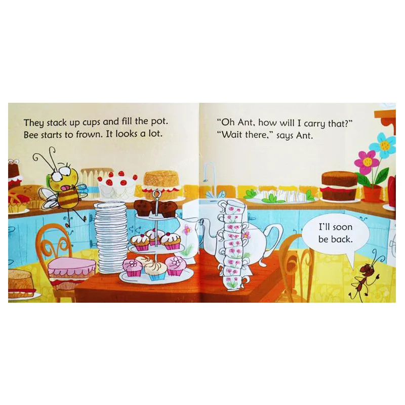 20 книг/набор Usborne phonics детская книга с рисунками на английском языке теплая для