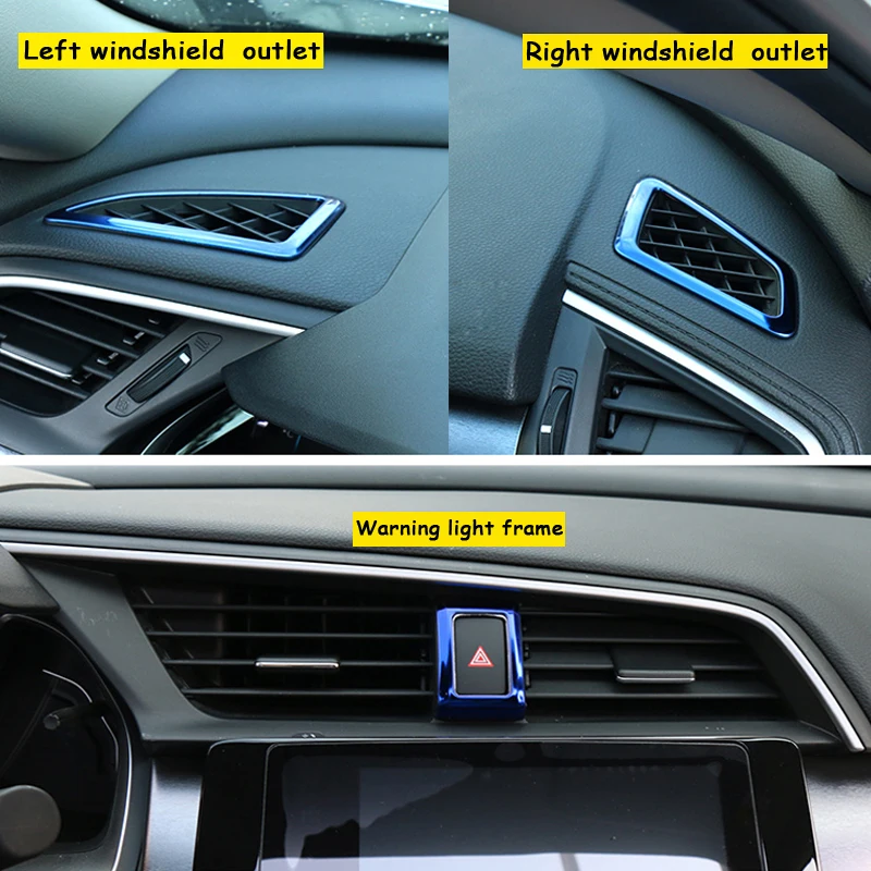 Стикеры OVERE для стайлинга автомобиля Honda Civic 2018 2019 2016 2017 10 аксессуары рамка