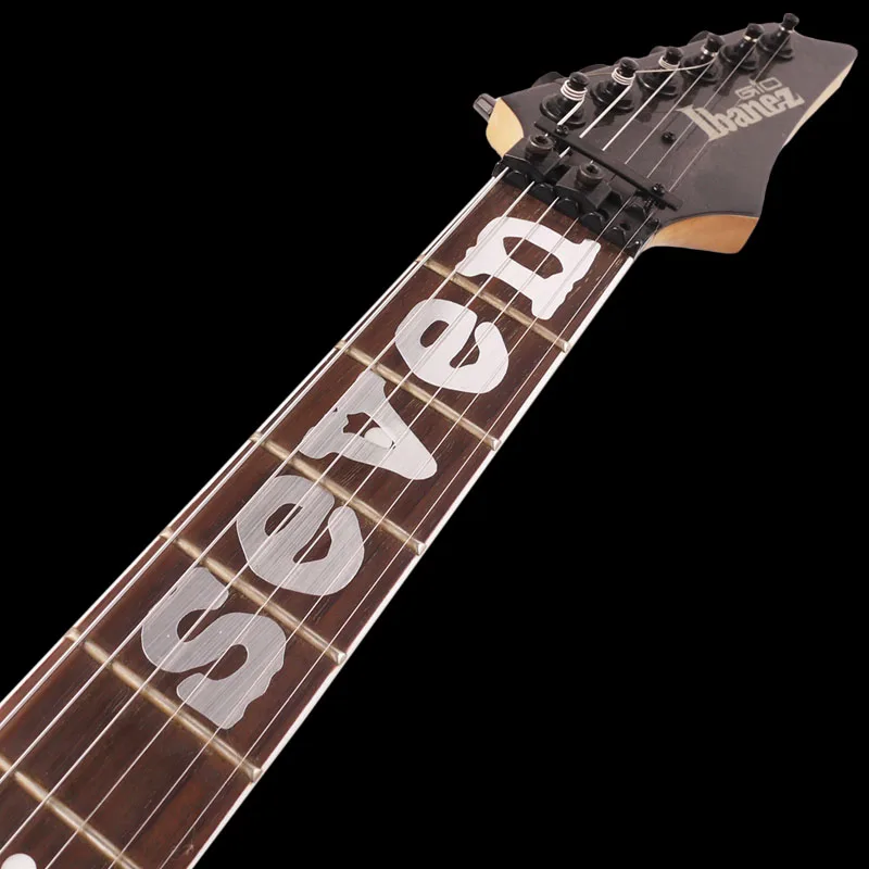 Наклейка SEVEN Guitar Fretboard с инкрустацией наклейка на шею серебряная Mick Thomson MTM1 Stikers