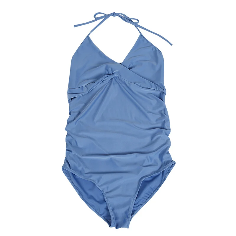 Maternity Swimwear Premaman One Piece Women 2021 Casual Sport Swimsuit Plus Size Female Bathing Suit Beach Bikini Swim Wear | Спорт и