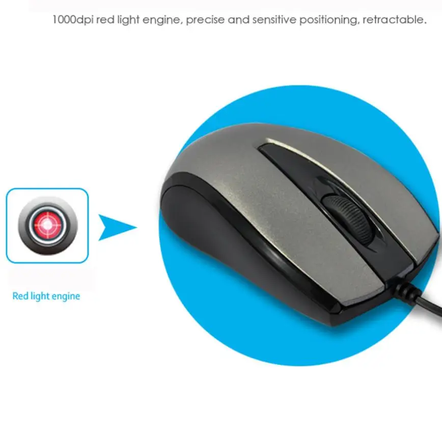 Новинка 2018 модные эргономичные кнопки для чувствительных кнопок 1000 DPI USB