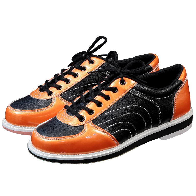 

Men Women Skidproof Sole Bowling Shoes Unisex Breathable Lace Up Sports Shoes Wearable Sneakers D0764