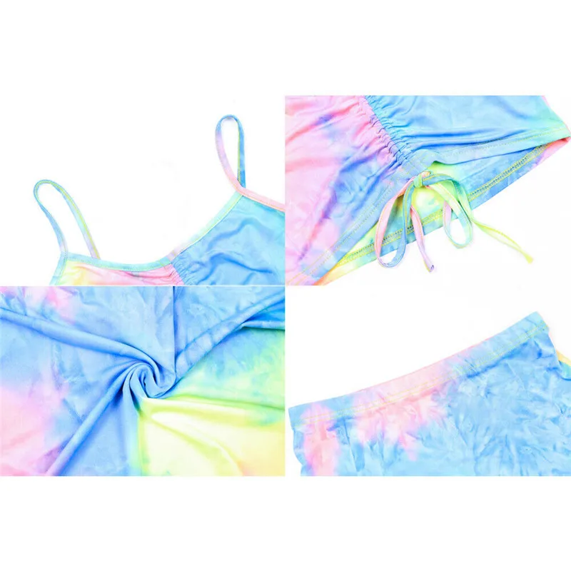 Женское облегающее платье без рукавов с галстуком-краской Клубная одежда из двух