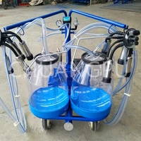 portable milking machine with transparent 25liter milk bucket