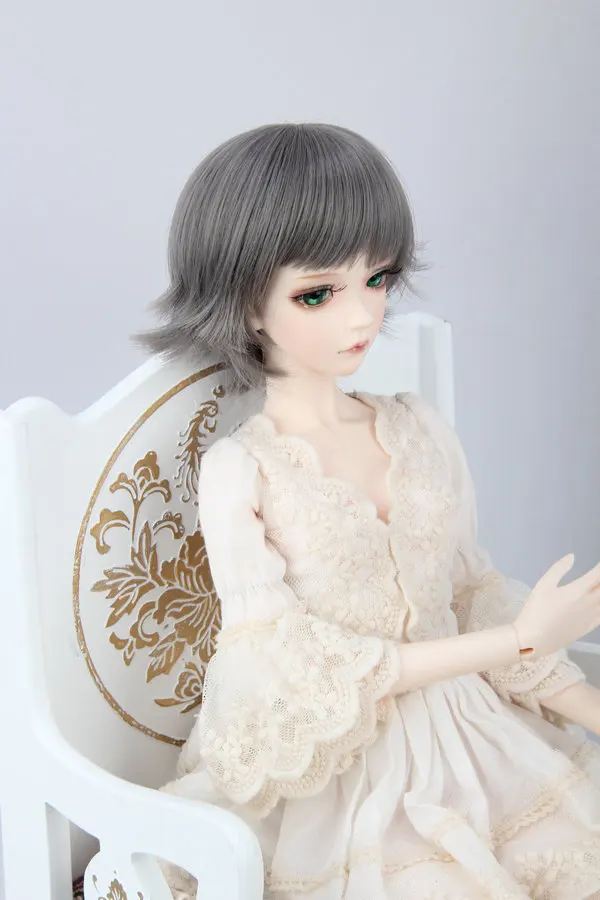 

Top quality Gray Doll Wig 1/6 1/4 1/3 BJD Wig Short