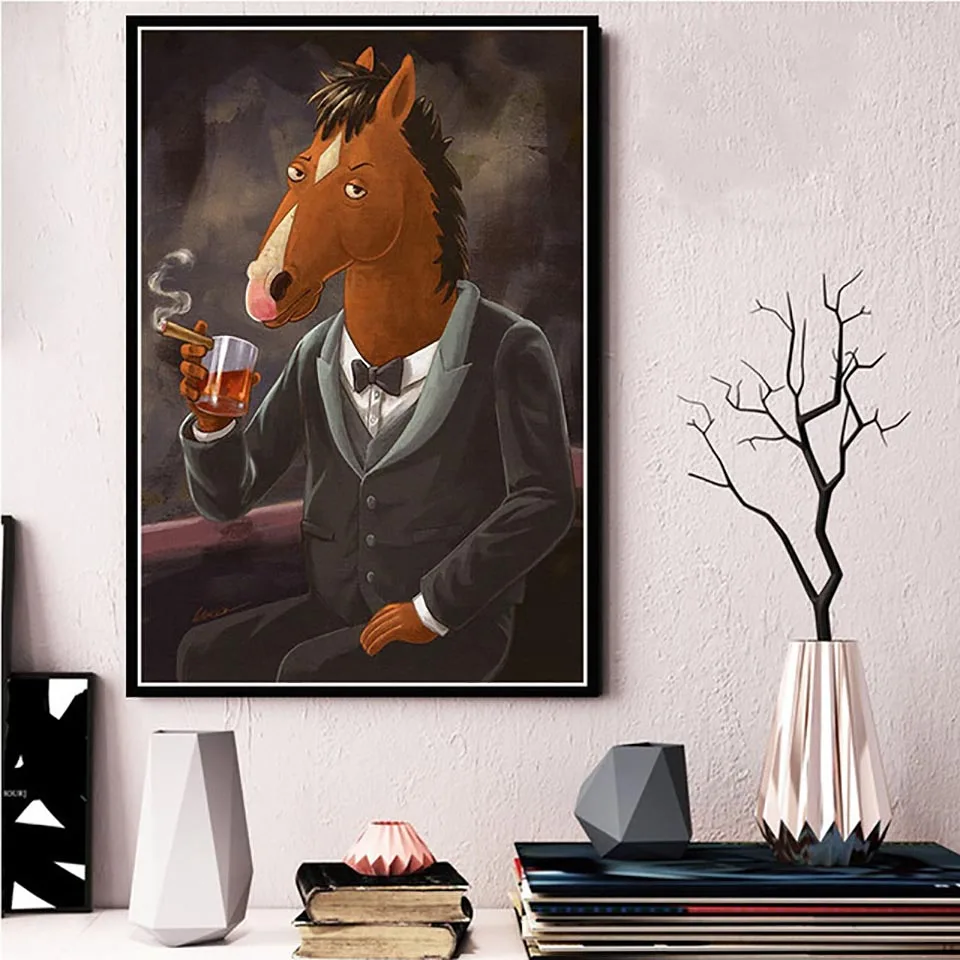Алмазная картина вышивка BoJack Horseman домашний Декор Картина в стиле аниме полная квадратная дрель вышивка крестом подарок наклейки на стену ручной работы