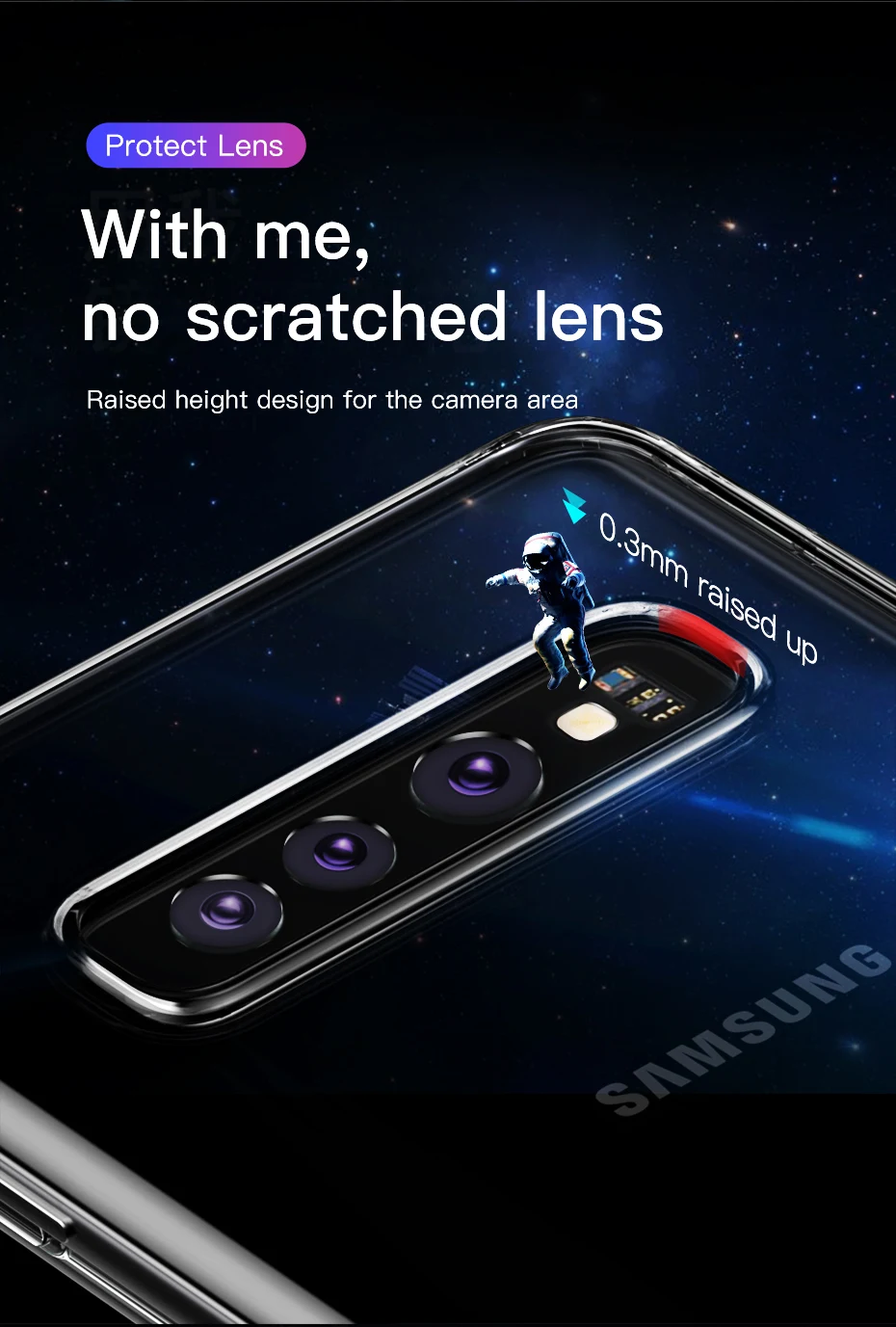 Чехол Baseus для samsung Galaxy S10 Plus, ультра тонкий прозрачный мягкий ТПУ силиконовый чехол на заднюю панель для samsung S10 S10Plus, чехлы