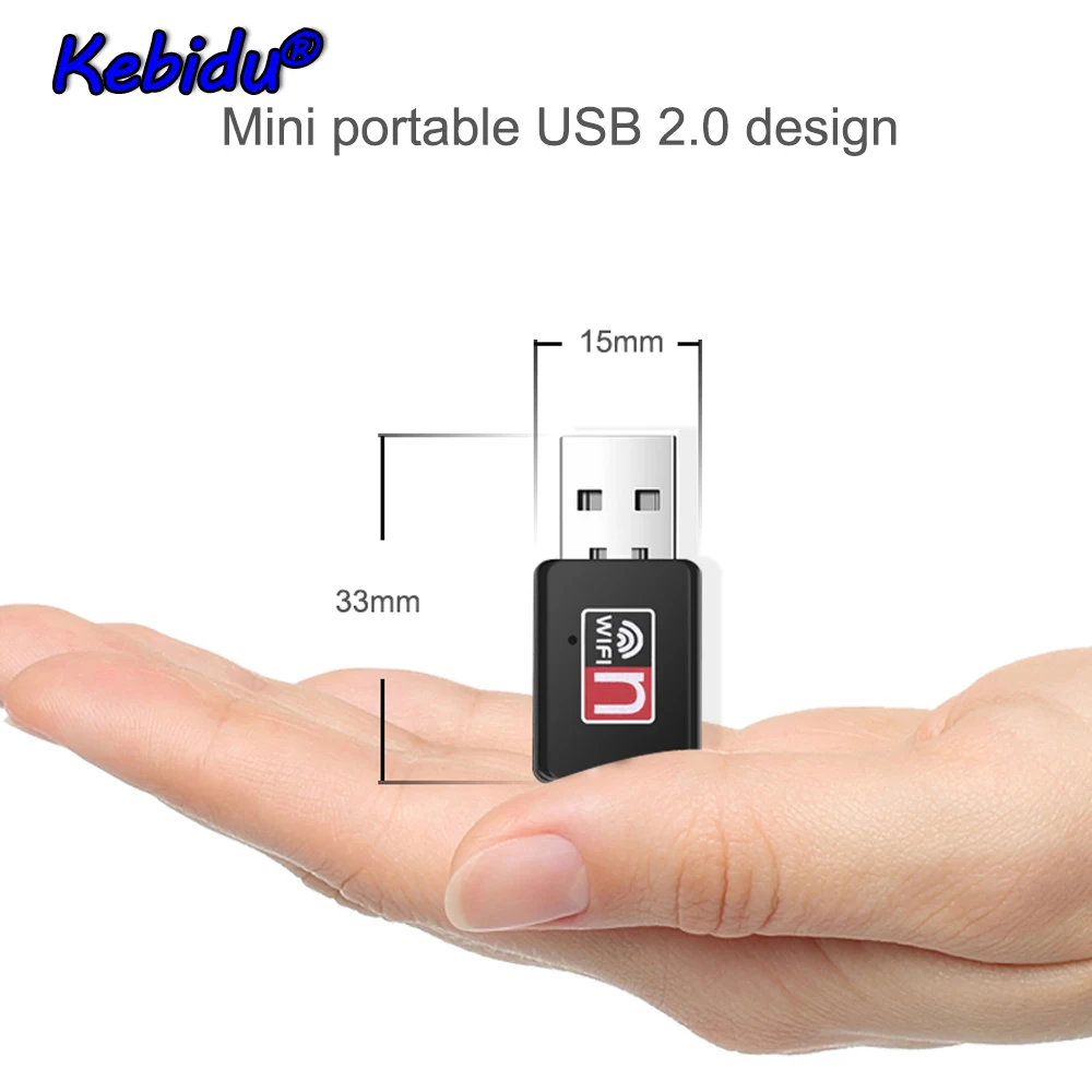 Портативный мини сетевой адаптер Kebidu Mini USB 2 0 150 Мбит/с сетевая LAN карта Wi Fi
