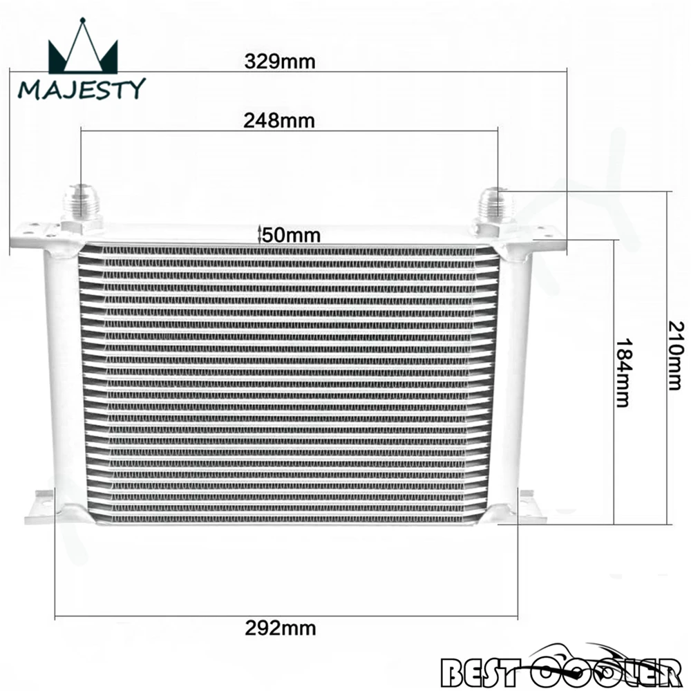 25 row an-10an universal engine transmission oil cooler british type+ filter relocation kit |