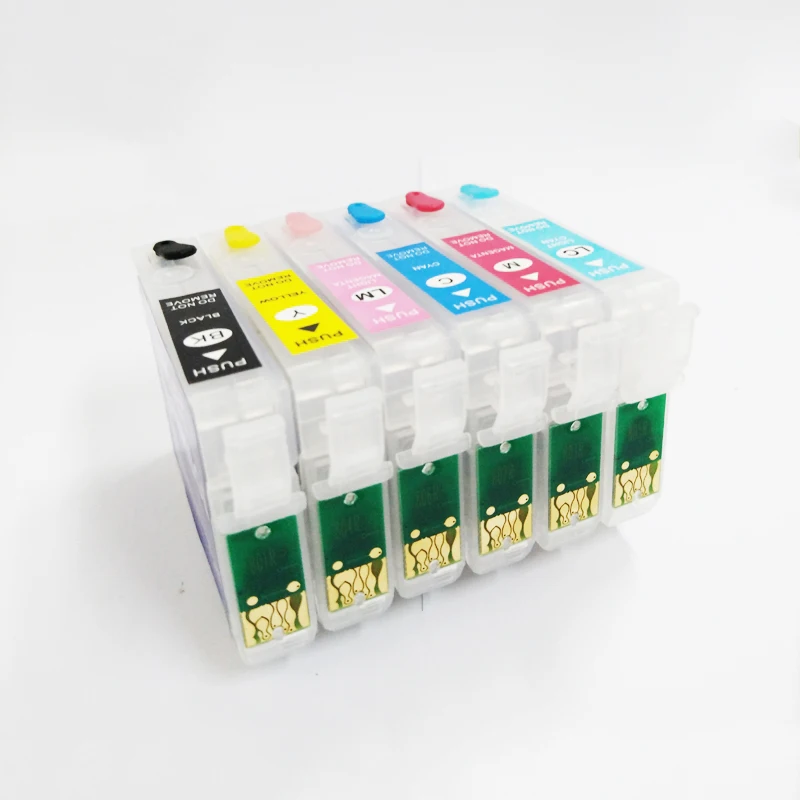 Vilaxh T0801 T0806 Многоразовый картридж для epson P50 PX650 PX700 PX800 PX710 PX720 PX810 PX820 R265 R285 R360 RX560 RX585