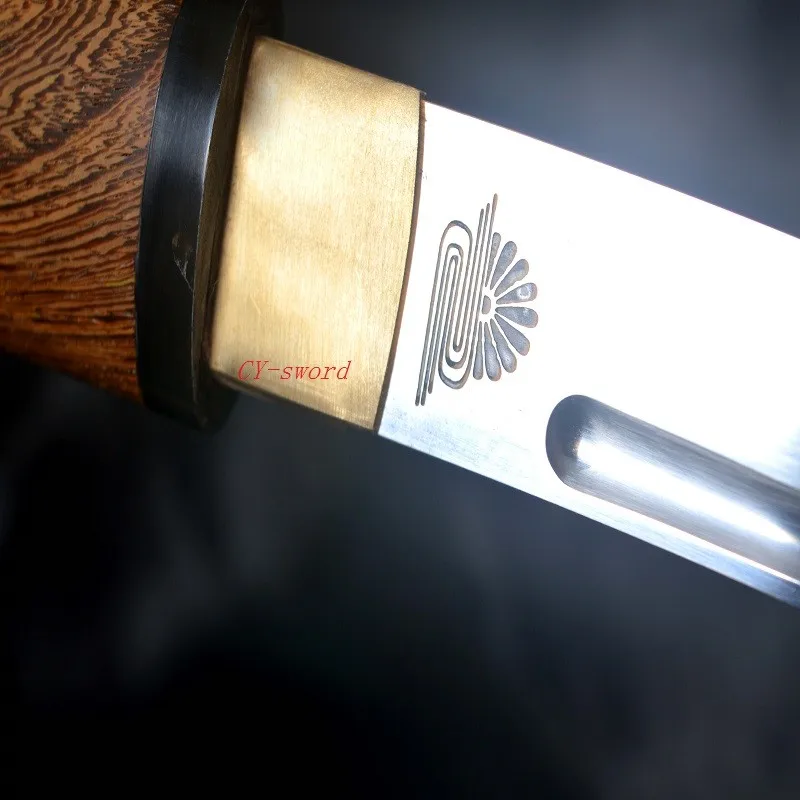 Handmade Clay Tempered T10 Steeljapanese Tanto Sword Carved Blade Hualee Sheath
