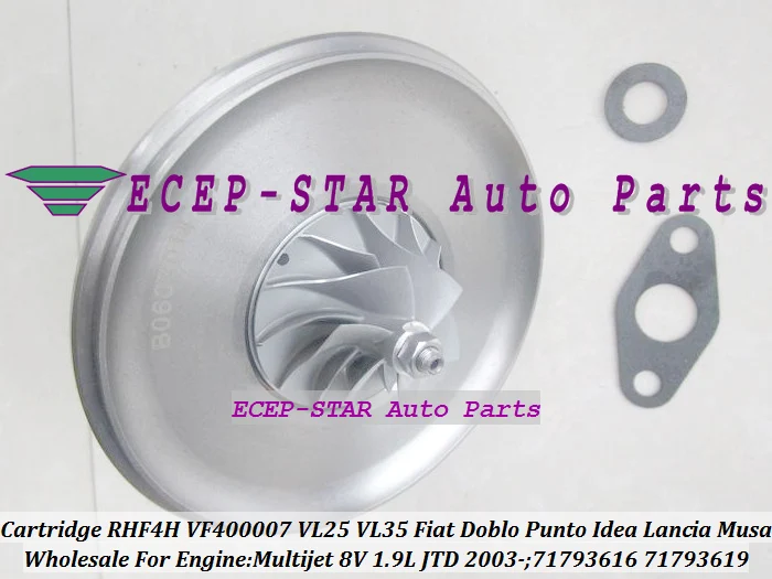 Бесплатная доставка турбокартридж CHRA RHF4H VF400007 VL25 VL35 71793616 71793619 для FIAT Doblo Punto 2 Idea