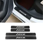 4 шт., наклейки из углеродного волокна на пороги автомобиля Mitsubishi ASX