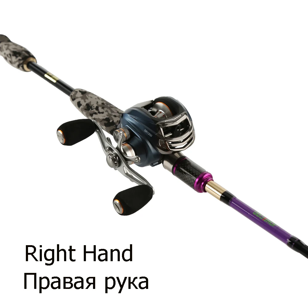 Литейная Удочка с литейной катушкой, набор M MH ML power, 3 наконечника, углеродная средняя быстрая приманка, 2,4 м, удочка, супер светильник, удочка, комбо - Цвет: Цвет: желтый