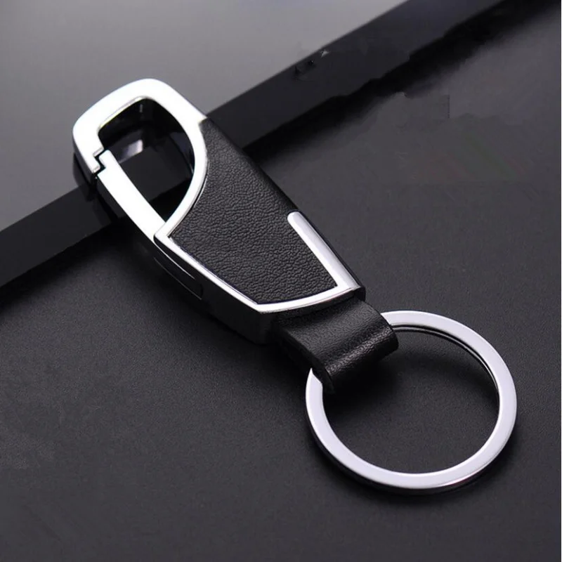 

Car styling Metal Head layer cowhide key Chain case For Jeep Cherokee Comanche Commander Commando Compass Dispatcher Grand