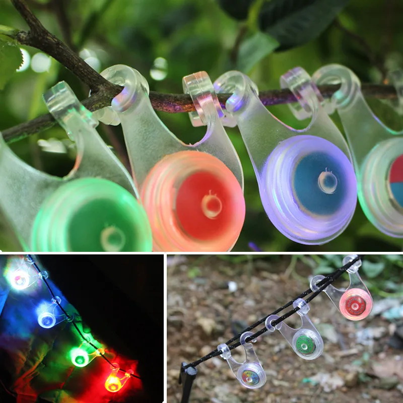 

Kids Stroller Accessory Silicone Colorful Hanging Llights Decorative with 1 CR2032 Battery