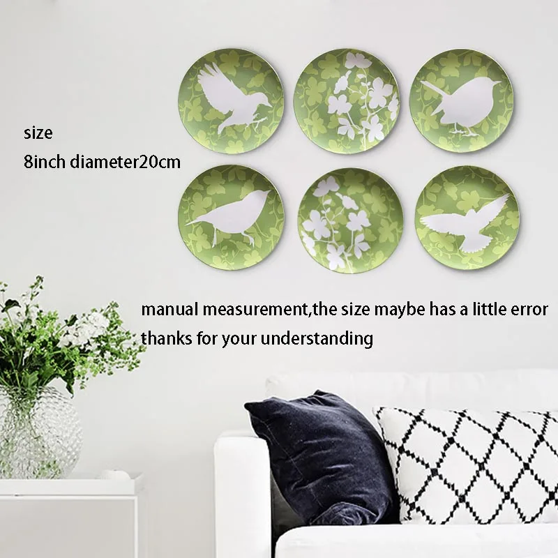 8 дюймов современная настенная тарелка декоративные поделки картины подвесная