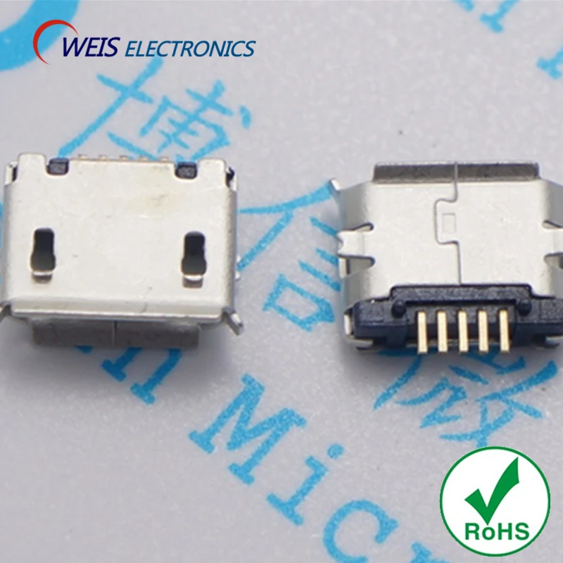 Длинные контакты Micro USB MK5P 20 шт. гнездовой разъем для передачи данных и зарядки 5