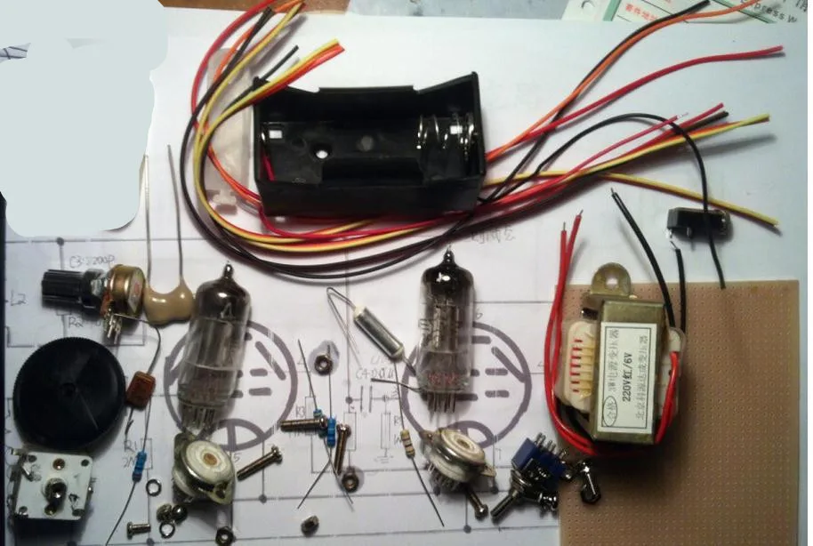 Трубки Радио Комплект DC два Light Kit CW SSB батарейках коротковолновый приемники |