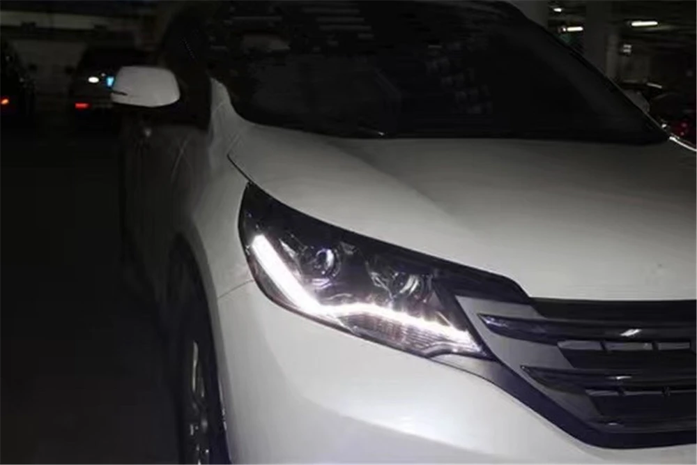 Стайлинг автомобиля фары для Honda crv 2012 2013 светодиодный фонарь для CRV головной лампы светодиодный дневной ходовой свет DRL Биксеноновые HID