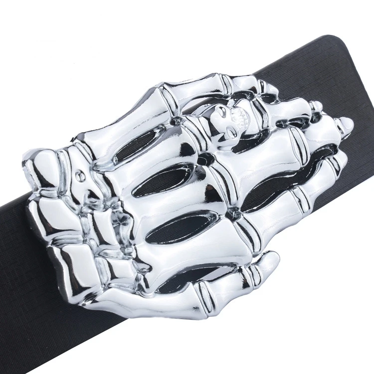 3D скелет руки музыка здорово большие металлические пряжки ремня для Для мужчин
