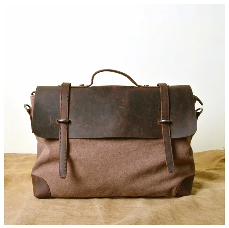 Бесплатная доставка 2019 Модные Винтажные коммерческих из воловьей кожи сумки