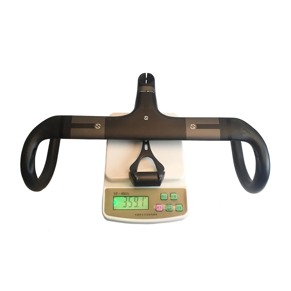 Дешево 2017 TOSEEK углеродное волокно дорожный велосипедный интегрированный углеродный руль с диаметром 28,6 мм углеродный дорожный руль для велосипеда