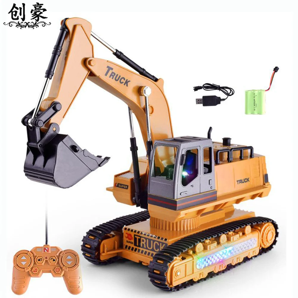 Rc экскаватор модель инженерного автомобиля 8CH 2 4G 1:18 игрушки для грузовых