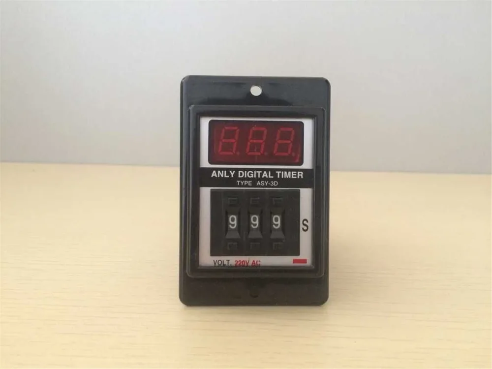 5 комплектов ASY-3D реле времени задержки включения питания 8 контактов 1-999 секунд +
