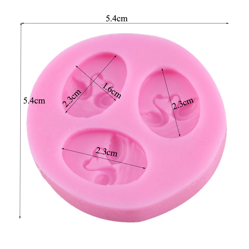 10 шт./компл. мини милые Лебеди Дизайн помадка украшения торта формы силиконовые