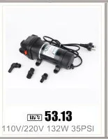 Прочный DC 12 В 70PSI 3.5L/мин сельскохозяйственный Электрический водяной насос черный мембранный распылитель воды высокого давления автомойка 12 В