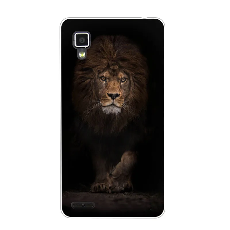 Lenovo p780 Case Silicon tigon beast Painting Soft TPU Back Cover for Protect Phone cases shell |