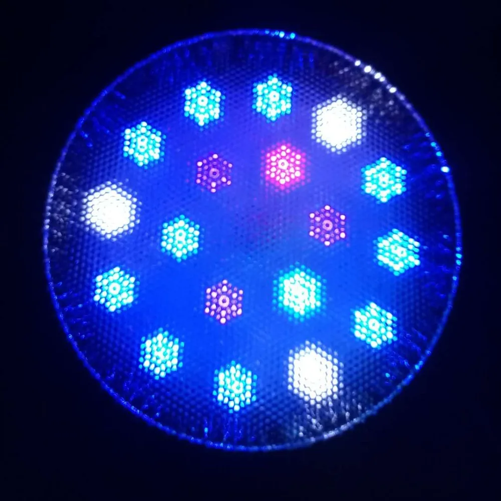 Black spotlight LED Aquarium light led pet Lighting fish tank lamp plant bulb 50/54W for saltwater marine coral reef sump algae
