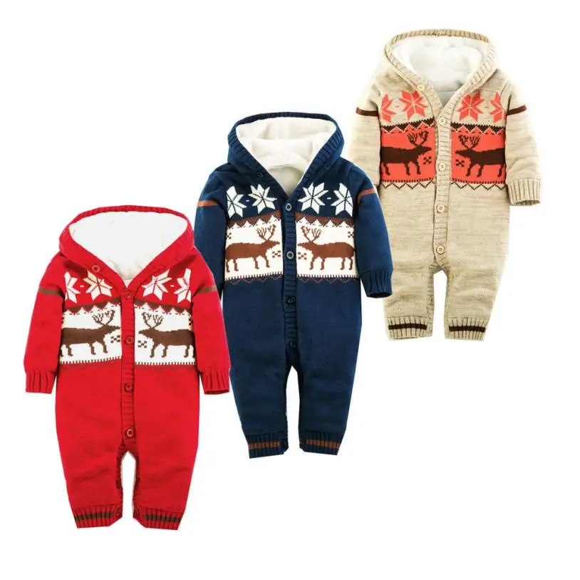 Детские комбинезоны для новорожденных мальчиков и девочек Рождественская