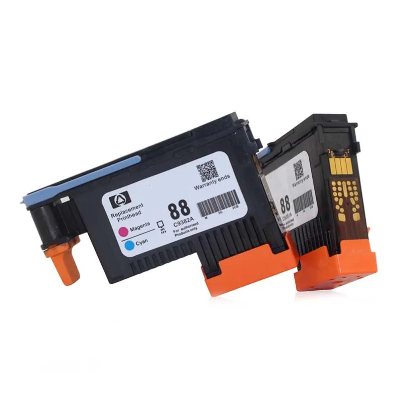 2 шт. новая печатающая головка черный/желтый + голубой/Маг для HP 88 C9382A PRO K550 K8600 K8500