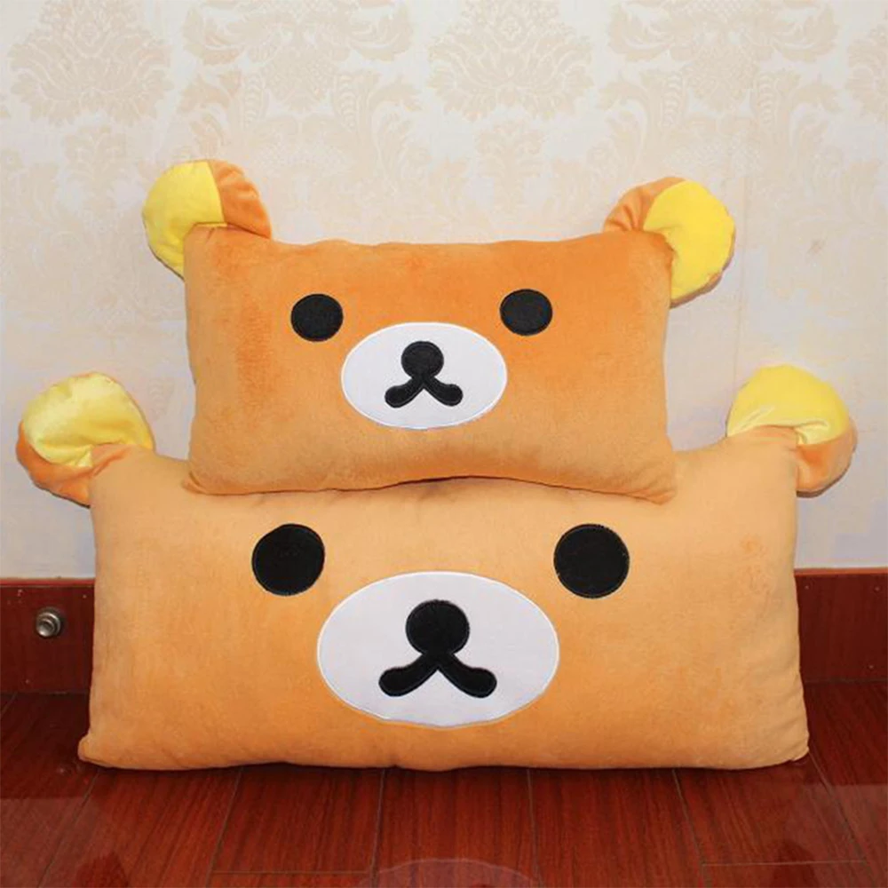 Милый плюшевый мишка Rilakkuma, расслабляющий медведь, плюшевая игрушка, плюшевый мишка, подушка, подарок для девочки, рождественский подарок