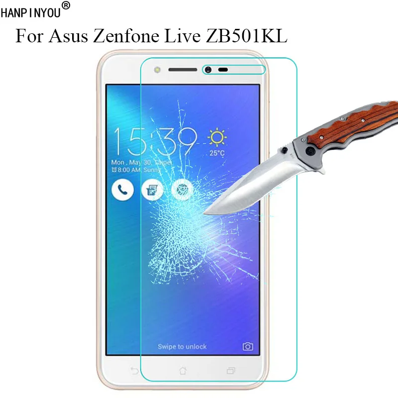 Новинка 9H 2.5D HD прозрачное закаленное стекло Защита для экрана Asus Zenfone Live ZB501KL / 3 Go 5