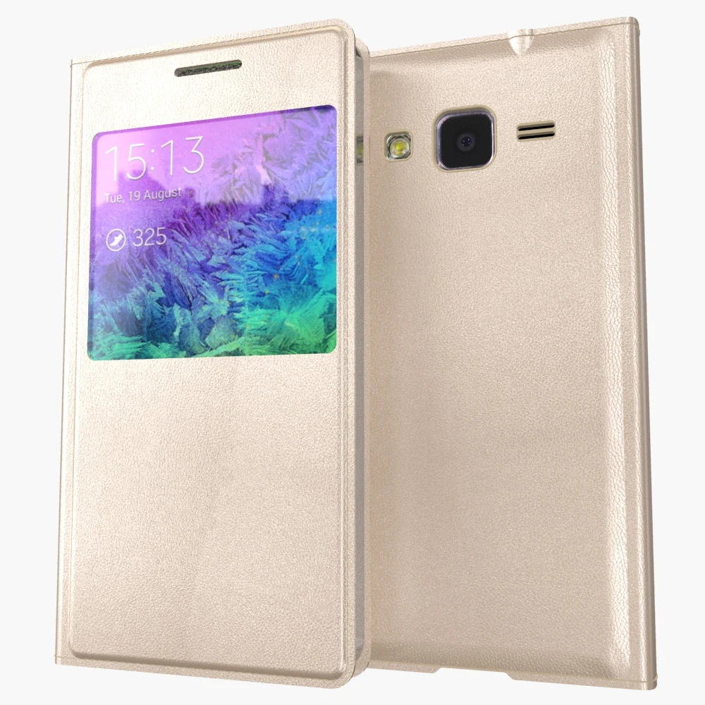 Кожаный чехол книжка G360 для Samsung Galaxy Core Prime G360F G360H G361 G361F G361H с окошком просмотра