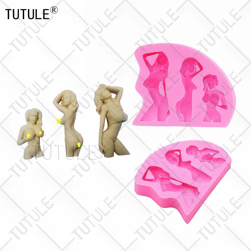 

Beauty female silicone mold, Big Breasted, Nude Female Bust Silicone Mold, Fondant Cake Chocolate Lollipop Clay Body art mold