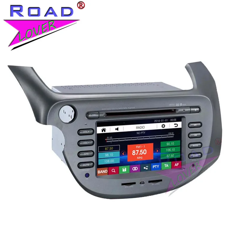 7-дюймовый автомобильный медиацентр TOPNAVI Wince 6 0 DVD-плеер для Honda Fit/Jazz 2007- Stereo GPS Navi