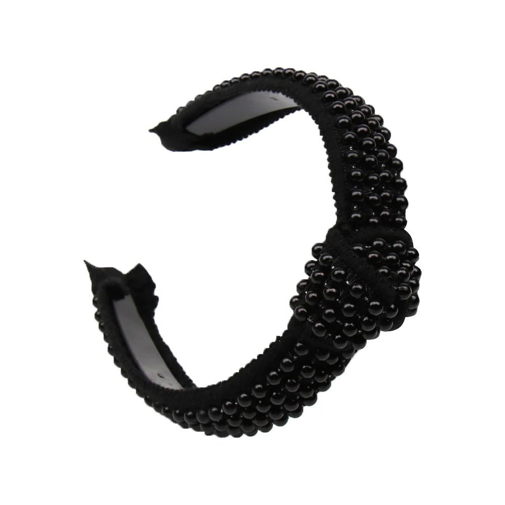 Женские ободки с жемчугом черные и белые для волос в испанском стиле| |