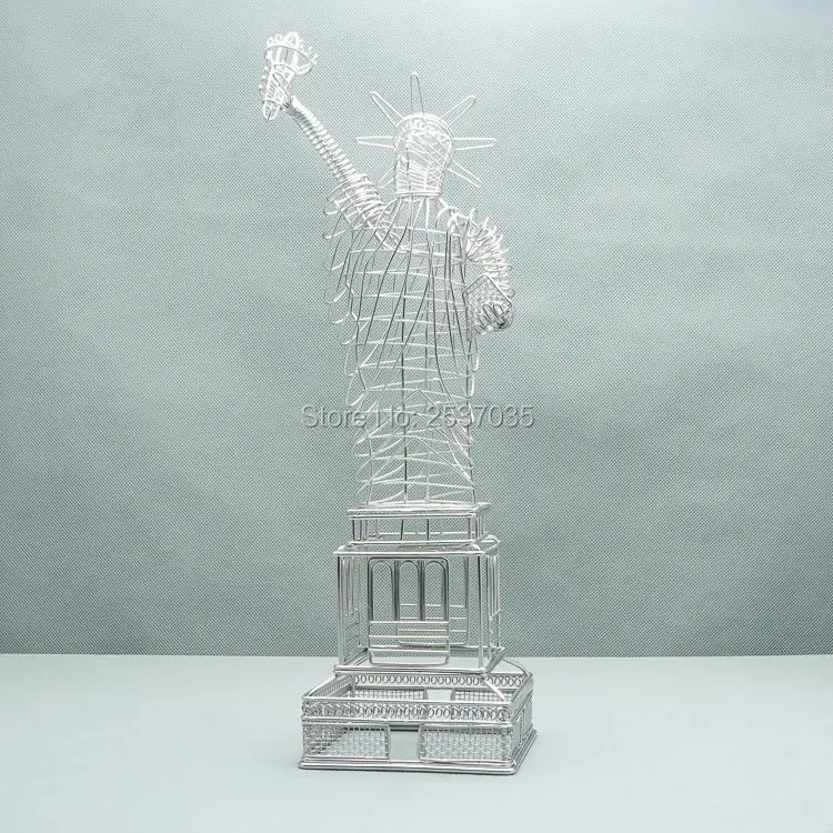 Бесплатная доставка J11 скульптура статуи Свободы здание из нержавеющей стали